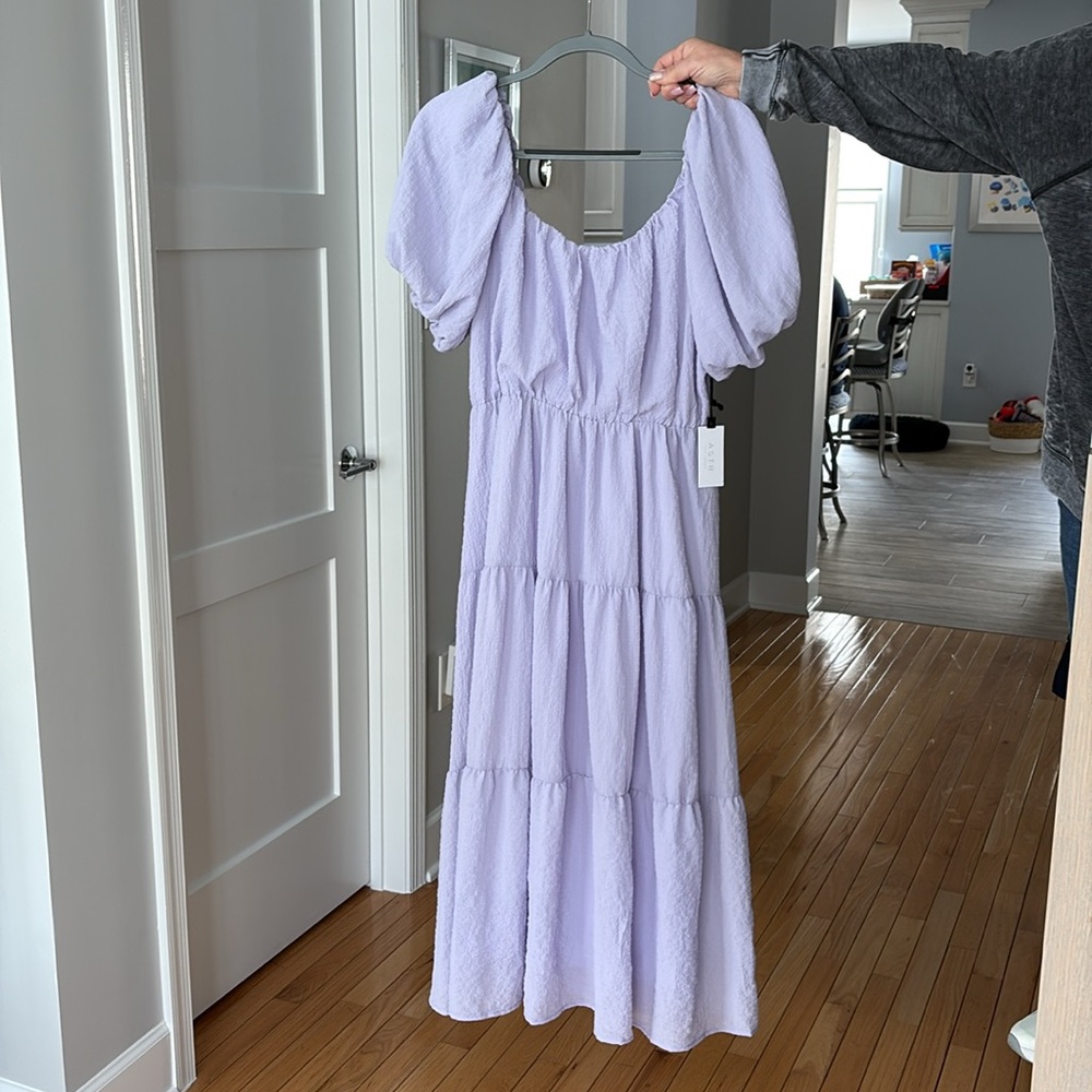 ASTR The Label lavender tiered maxi dress new with tags XL